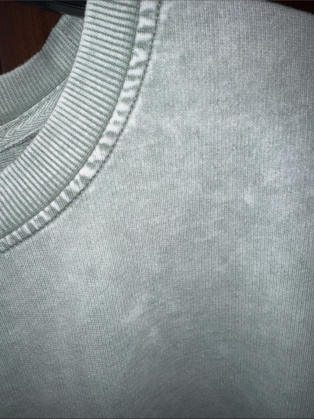 Jane and Delancey Short-Sleeve Crewneck Sweatshirt in Sage Green - Picture 3 of 5
